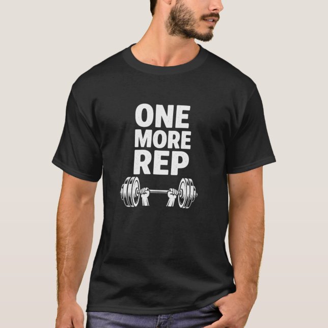 T-shirt Un De Plus Rep _Motivational Gym Mens (Devant)