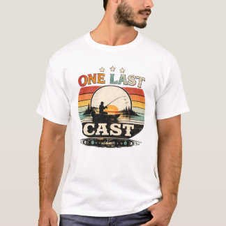 T-shirt Un dernier lancer Coucher de soleil rétro