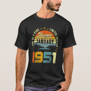 T-shirt Un Des Genres De Génial Depuis Janvier 1951
