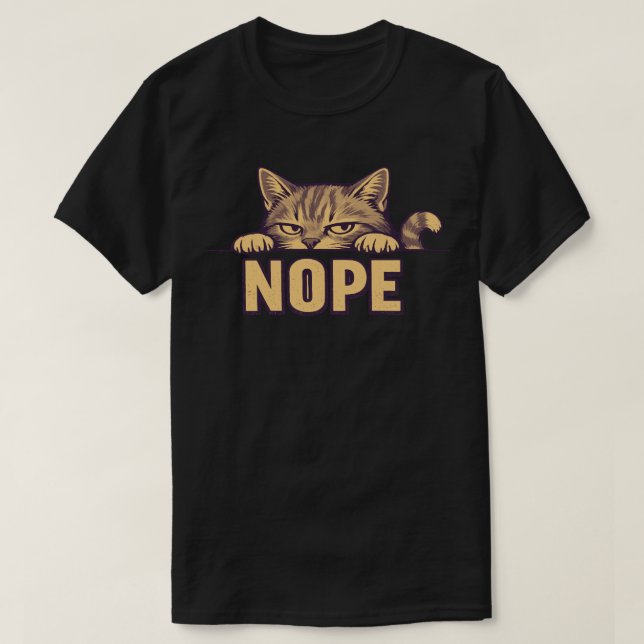 T-shirt Un design amusant à thème chat (Design devant)
