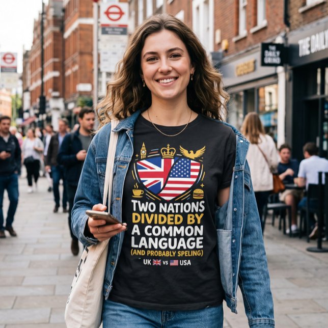 T-shirt Un design de deux nations amusant (Créateur téléchargé)