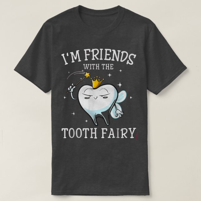 T-shirt Un design mignon pour les amis de jour de dent ave (Design devant)