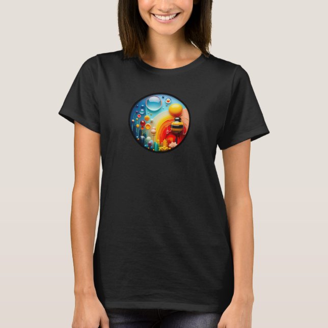 T-shirt Un design moderne sur le thème de la nature abstra (Devant)