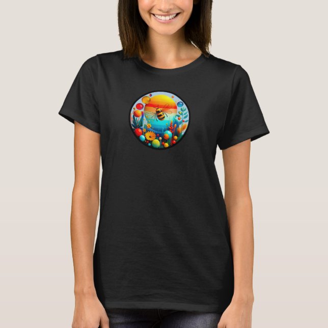 T-shirt Un design moderne sur le thème de la nature abstra (Devant)