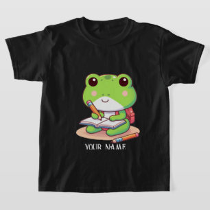 T-shirt Un design personnalisé de la grenouille mignonne d