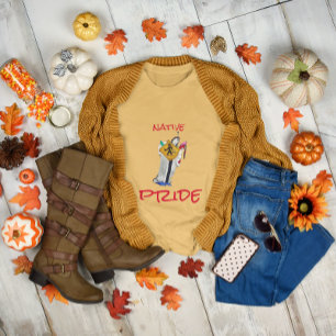 T-shirt Un dessin humoristique d'origine amérindienne