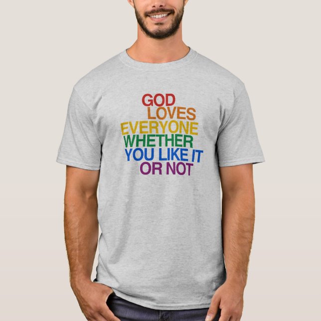 T-SHIRT UN DIEU AIME CHACUN - (Devant)