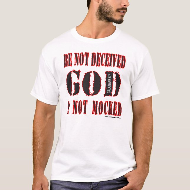 T-SHIRT UN DIEU N'EST PAS RAILLÉ (Devant)