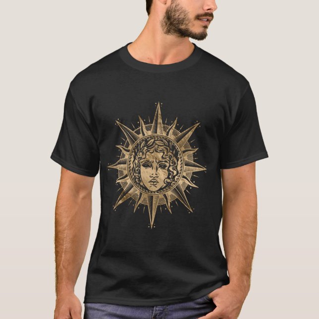 T-shirt Un dieu soleil d'or d'Apollo (Devant)