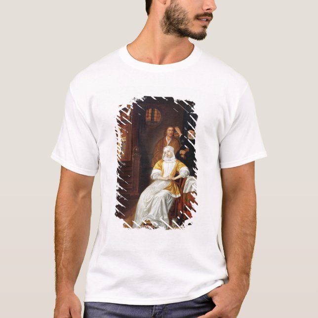 T-shirt Un docteur Visiting jeune Madame dans une chambre (Devant)