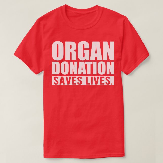 T-shirt UN DON D'ORGE SAVE DES VIES w (Design devant)