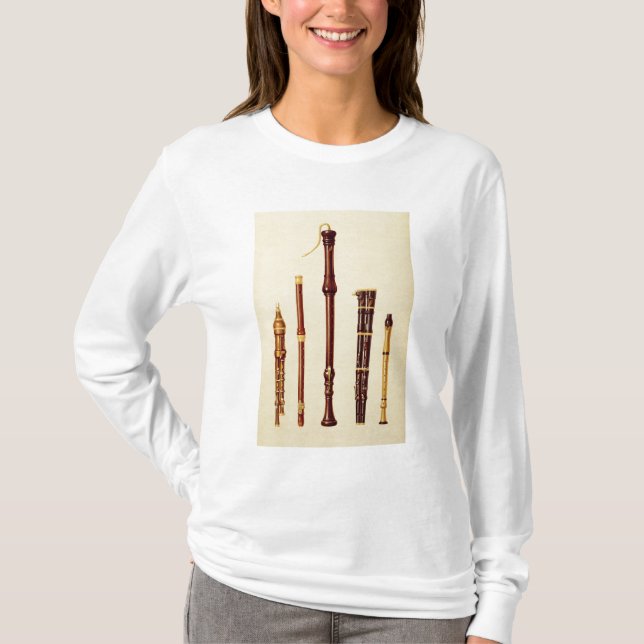 T-shirt Un double flageolet, une cannelure allemande, un (Devant)