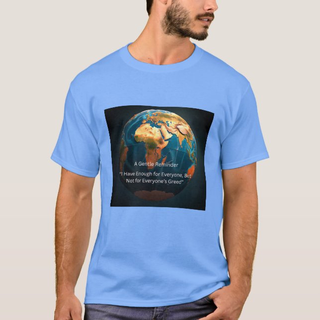 T-shirt Un doux rappel de la Terre (Devant)