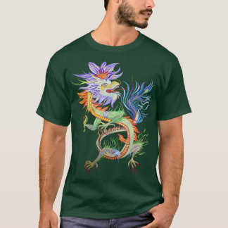 T-shirt Un dragon chinois lumineux et vif réduit TShir