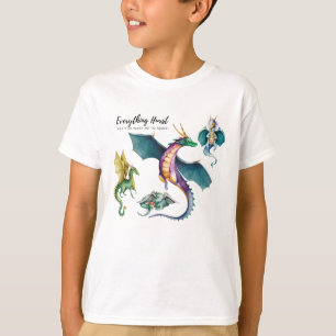T-shirt Un dragon est un légendaire reptile