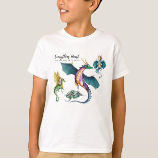 T-shirt Un dragon est un légendaire reptile