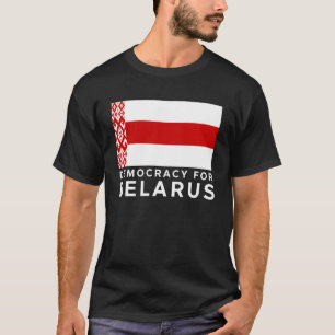 T-shirt Un drapeau biélorusse nouveau et ancien pour symbo