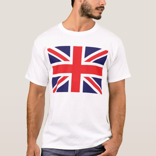T-shirt Un drapeau Union Jack. (Devant)