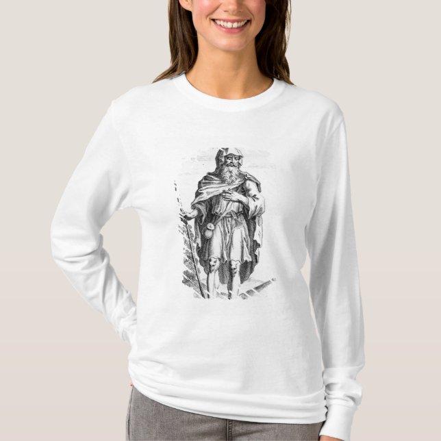 T-shirt Un druide britannique, gravé en van der Gucht, (Devant)