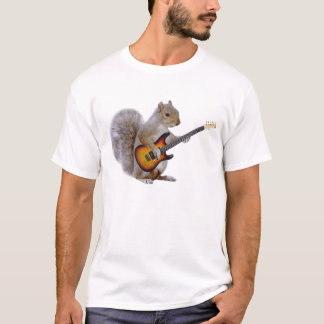 T-shirt Un écureuil jouant la guitare
