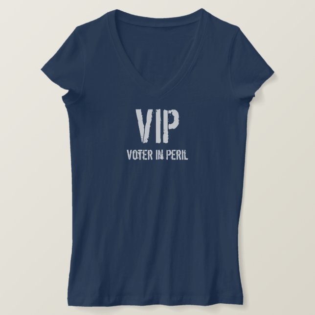 T-shirt Un électeur VIP en péril (Design devant)