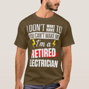 T-shirt Un électricien à la retraite fait une retraite amu