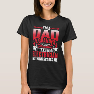 T-shirt Un électricien à la retraite père et grand-père ho