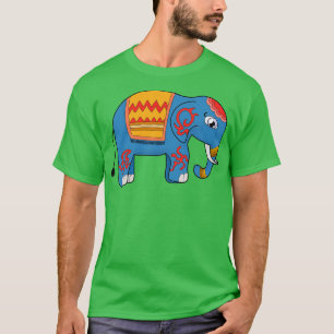 T-shirt Un éléphant coloré