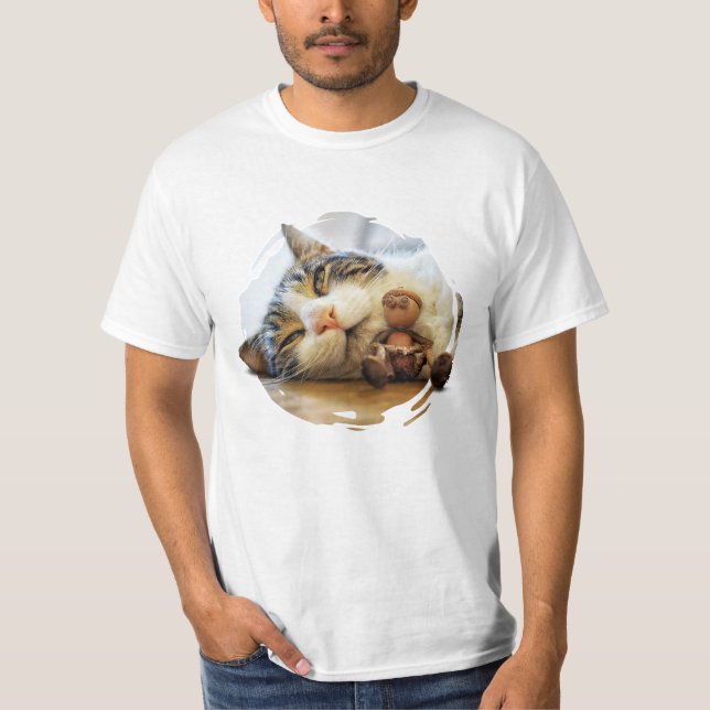 T-shirt Un elfe de maïs avec un ami de chat (Devant)
