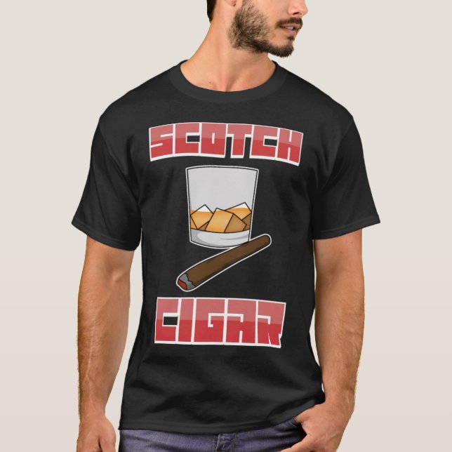 T-shirt Un employé de café écossais accro (Devant)