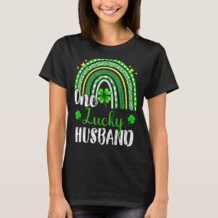 T-shirt Un Empreinte de léopard Lucky Husband Rainbow St P