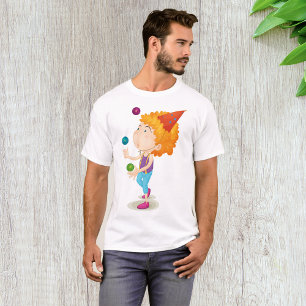 T-shirt Un Enfant De La Fête Jongle Des Boules Colorées