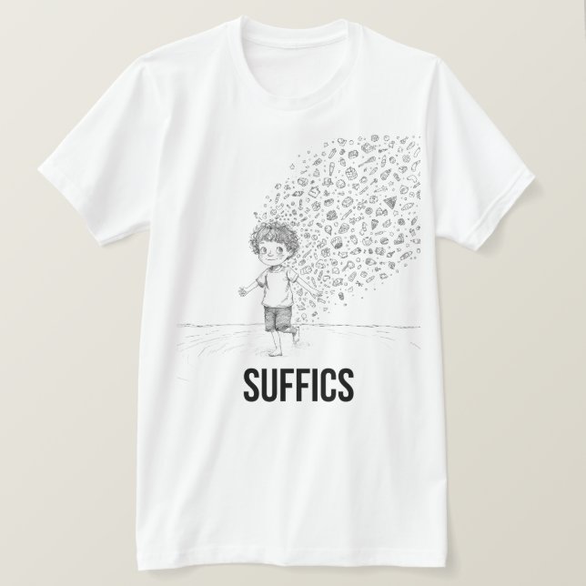 T-shirt Un enfant merveille | SUFFICS (Design devant)