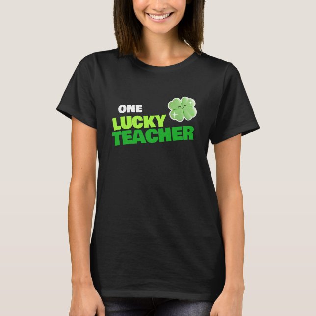 T-shirt UN ENSEIGNANT CHALEUREUX Fête de la St. Patrick (Devant)