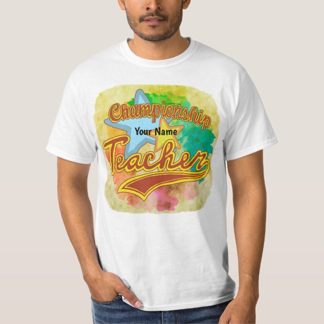 T-Shirt Un Enseignant Champion (Devant)