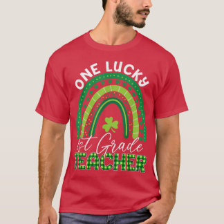 T-shirt Un enseignant chanceux Saint Patrick 1ère année En