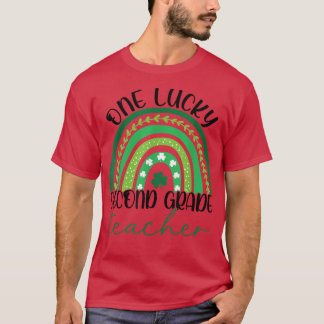 T-shirt Un enseignant chanceux St Patrick's Day 2e année E