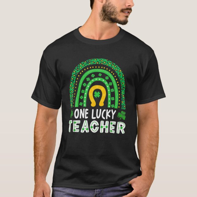 T-shirt Un enseignant chanceux St Patrick's Day Funny (Devant)
