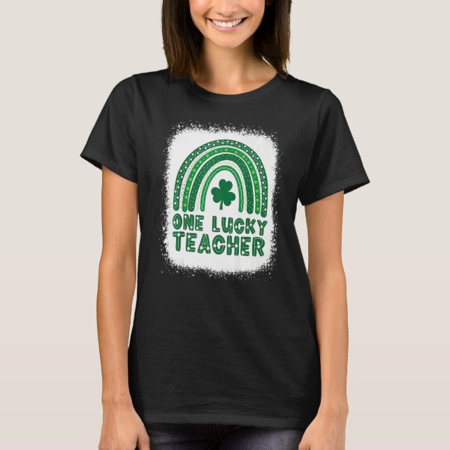 T-shirt Un enseignant chanceux St Patrick's Day mignon Arc (Devant)