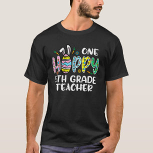 T-shirt Un Enseignant de 5e année Hoppy Mat Joyeux jour de