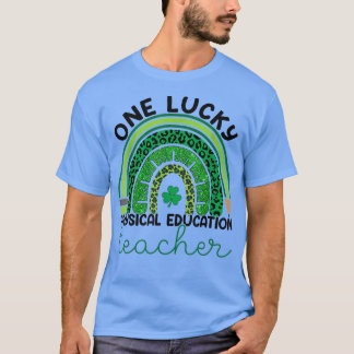 T-shirt Un enseignant de Lucky PE Saint Patrick's Day Leop