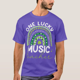 T-shirt Un enseignant de musique chanceux Arc-en-ciel St P