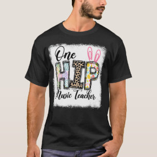T-shirt Un enseignant de musique hip Leopard enseignant Pâ
