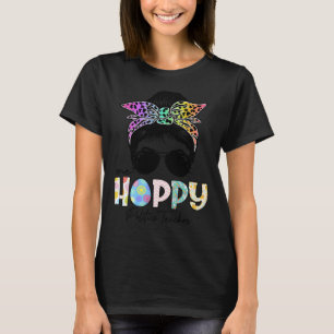 T-shirt Un Enseignant De Politique Hoppy Messy Bun Enseign