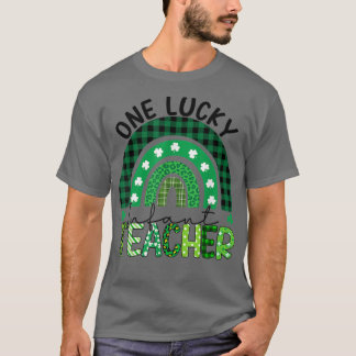 T-shirt Un Enseignant Enfant Lucky Rainbow Jour de la Sain