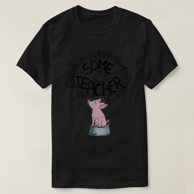 T-shirt Un enseignant Funny Pig Web 5307 (Design devant)