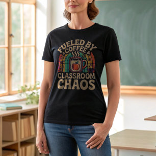 T-shirt Un enseignant rétro nourri par le café - Retour à
