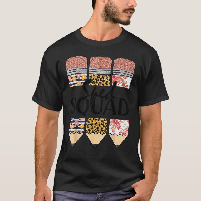 T-shirt Un Enseignant Spécial De L'Équipe Spad De Retour À (Devant)
