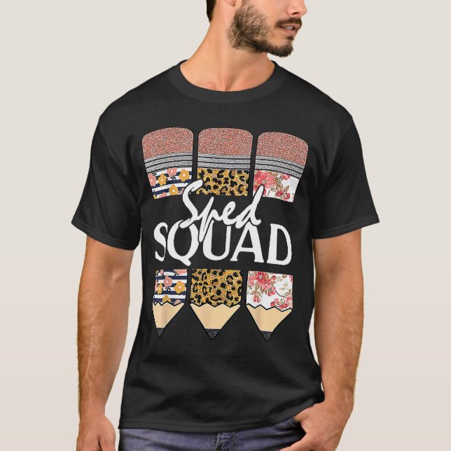 T-shirt Un Enseignant Spécial De L'Équipe Spad De Retour À (Devant)
