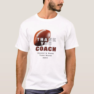 T-shirt Un entraîneur américain de football garde le Merci